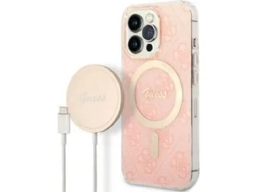 Guess GUBPP13XH4EACSP iPhone 13 Pro Max Magsafe Skal Print + Trådlös Laddare