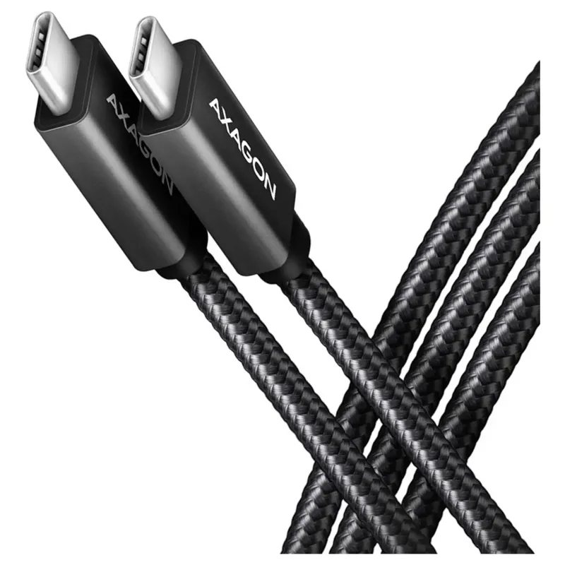 AXAGON BUCM32-CM10AB Kabel, USB-C 3.2 Gen 2 till USB-C 3.2 Gen 2, svart