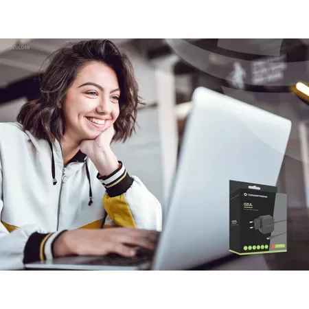 CONCEPTRONIC laddare 1 port 67 W, GaN USB-C, PD, svart