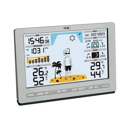 TFA 35.1097.54 METEO JACK trådlös väderstation, silver