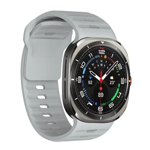 Silikonarmband för Samsung Galaxy Watch 7 Ultra Grå