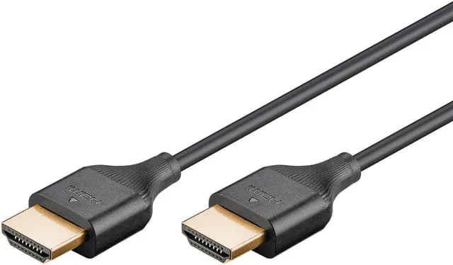 goobay Slim Höghastighets HDMI™-kabel med Ethernet