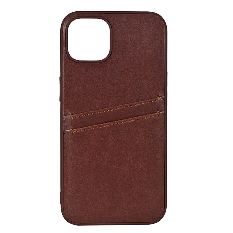 BUFFALO Back cover PU 2 card iPhone 12/12 Pro Brown