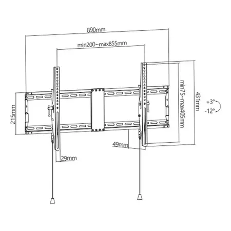 Gembird WM-90T-01 monteringssats