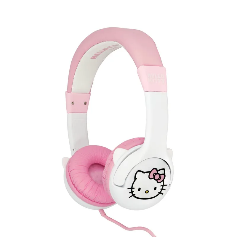 HELLO KITTY Headphone Pink Wired On-Ear 85dB With Ears
