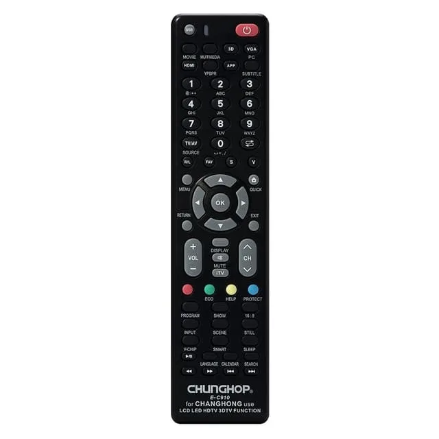 MTK Fjärrkontroll CHUNGHOP E-C910 För Changhong TV