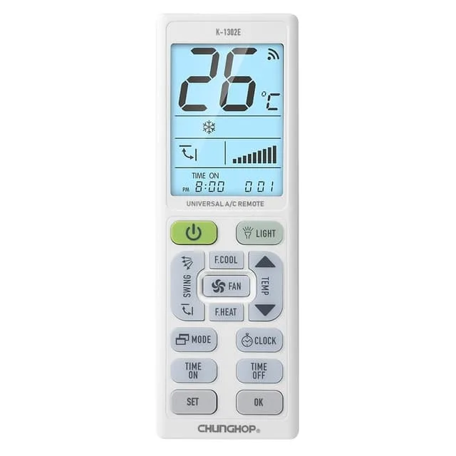 MTK Fjärrkontroll CHUNGHOP K-1302E Universal Ersättning luftkonditionering