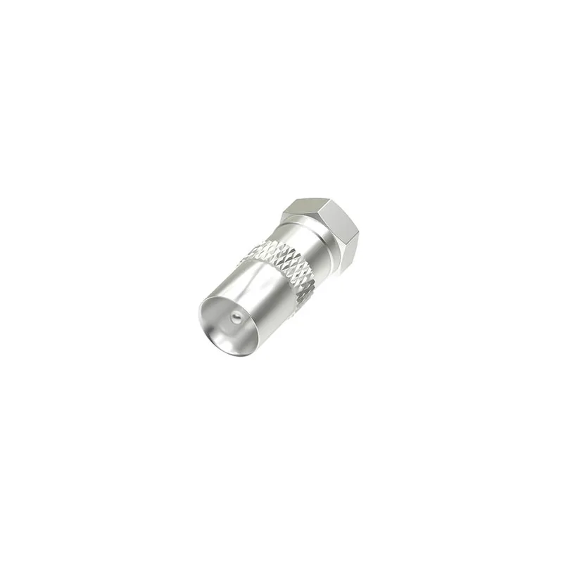 Hama 00205221 antennadapter F-kontakt till koax, silver