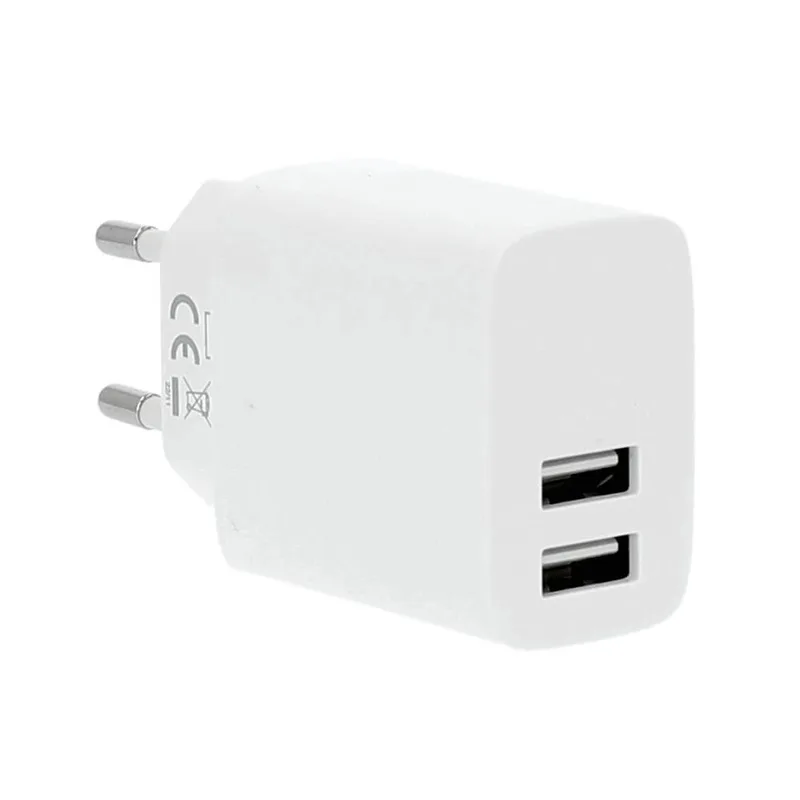 GEAR Charger 220V 2xUSB-A 3,4A White