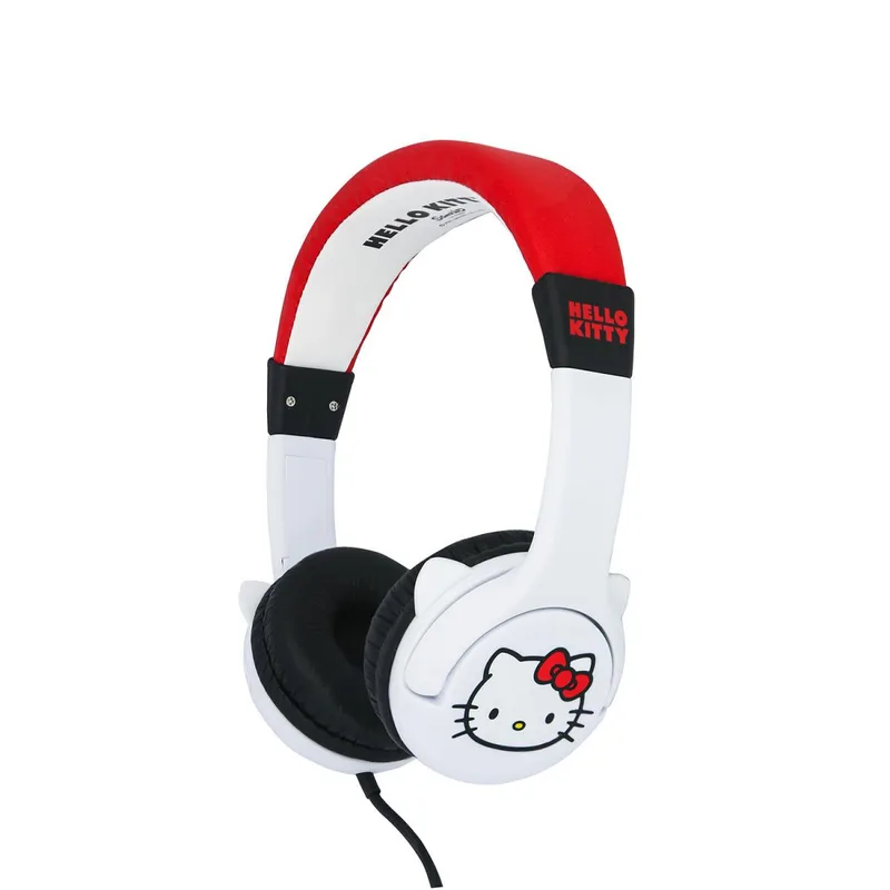 HELLO KITTY Headphones Wired On-Ear 85dB With Ears