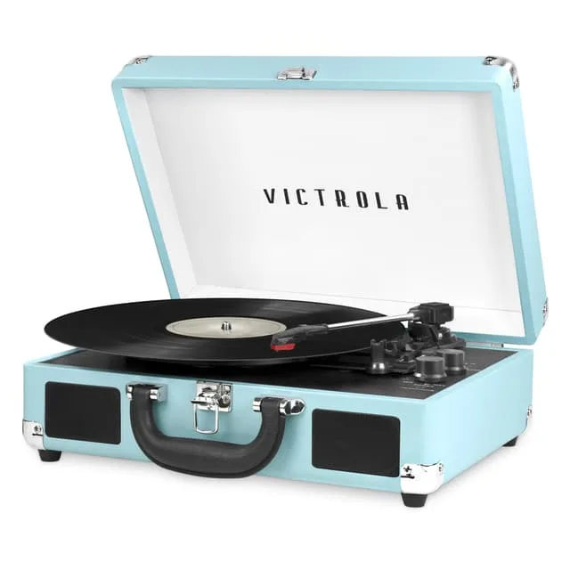 Victrola portabel skivspelare med Bluetooth och inbyggda högtalare