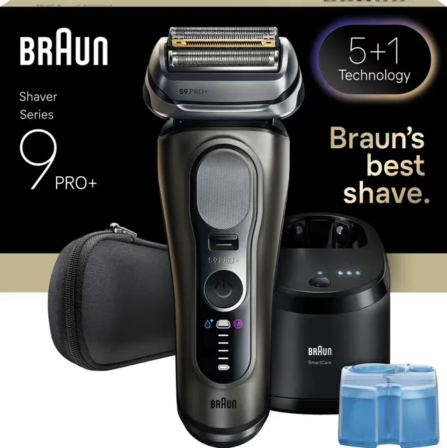 Braun - Series 9 PRO+ Electric Shaver - Pro SensoAdapt, SmartCare Center, 9655CC - Graphite Grey