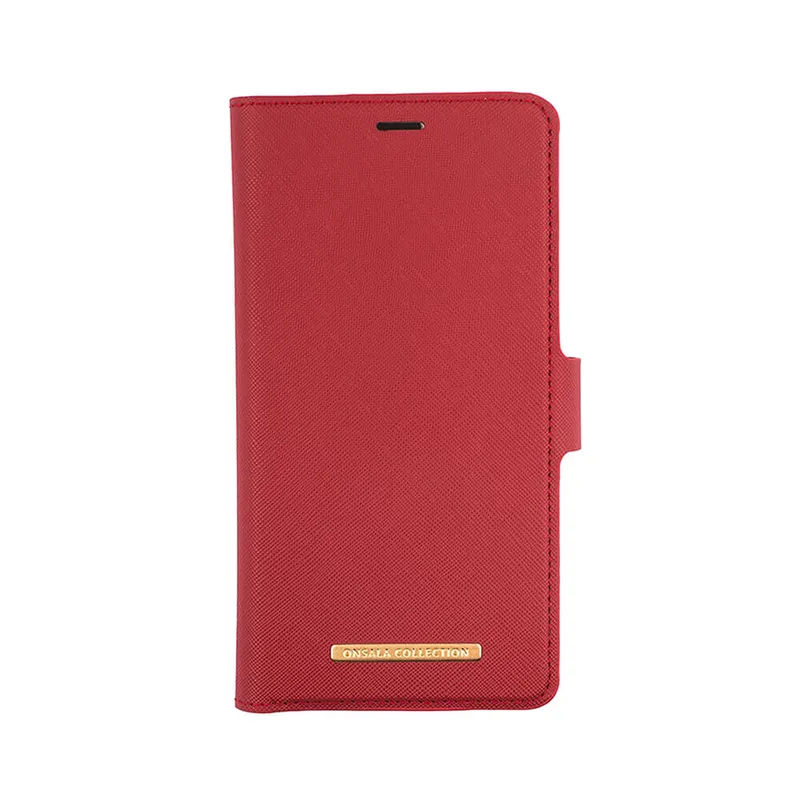Onsala Mobilfodral Saffiano Red