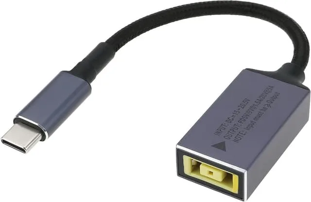 NÖRDIC Lenovo Square Yellow till USB-C adapter