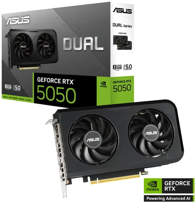 Asus GeForce RTX 5050 8GB DUAL grafikkort