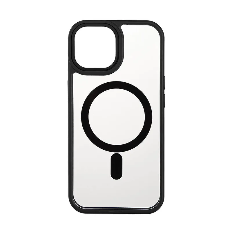 ONSALA Back Bumper Clear Case MagSerie iPhone 13/14/15 Clear Case Black Bumper