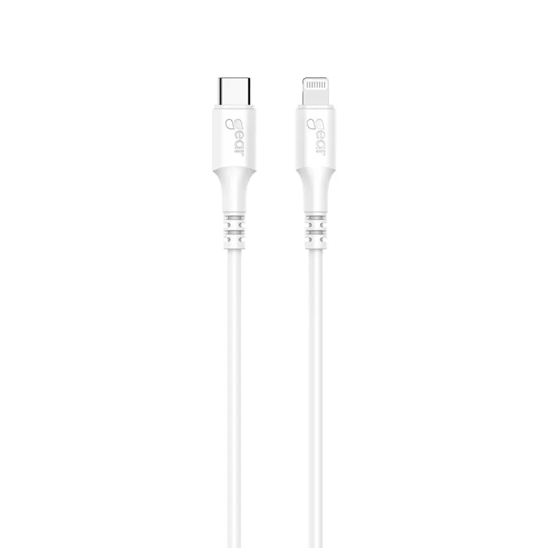 Gear Laddkabel USB-C till Lightning 0.5m Vit MFI C94