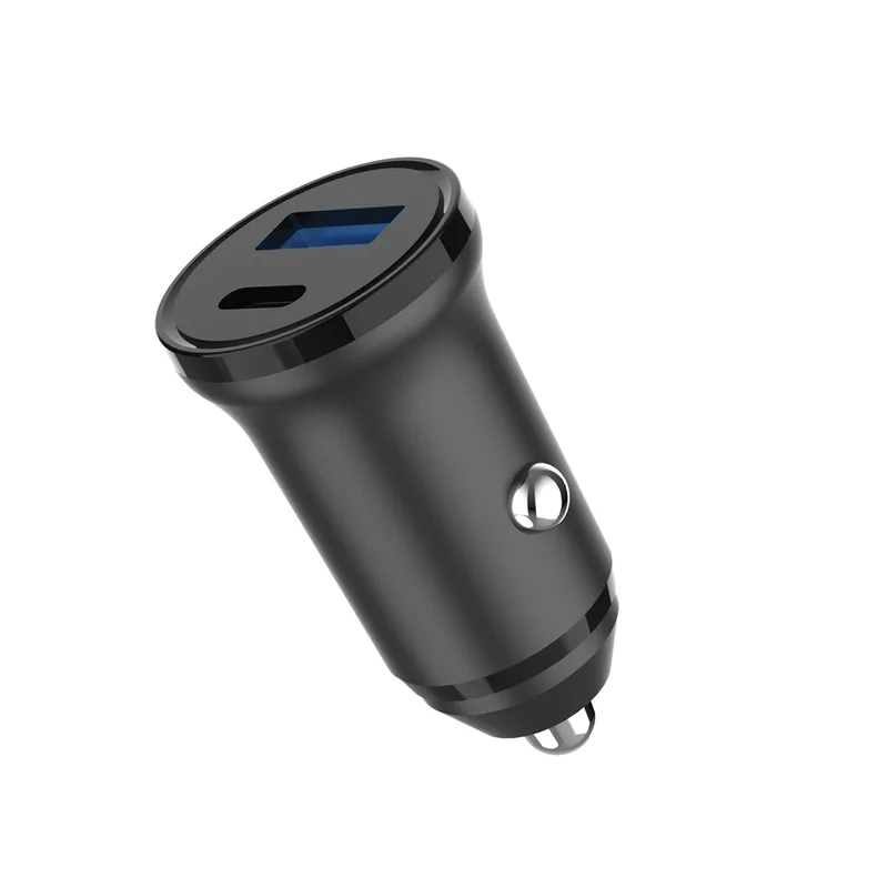 GEAR Charger 12/24V 1xUSB-C + 1xUSB-A PD 30W + QC18.0W MAX Black