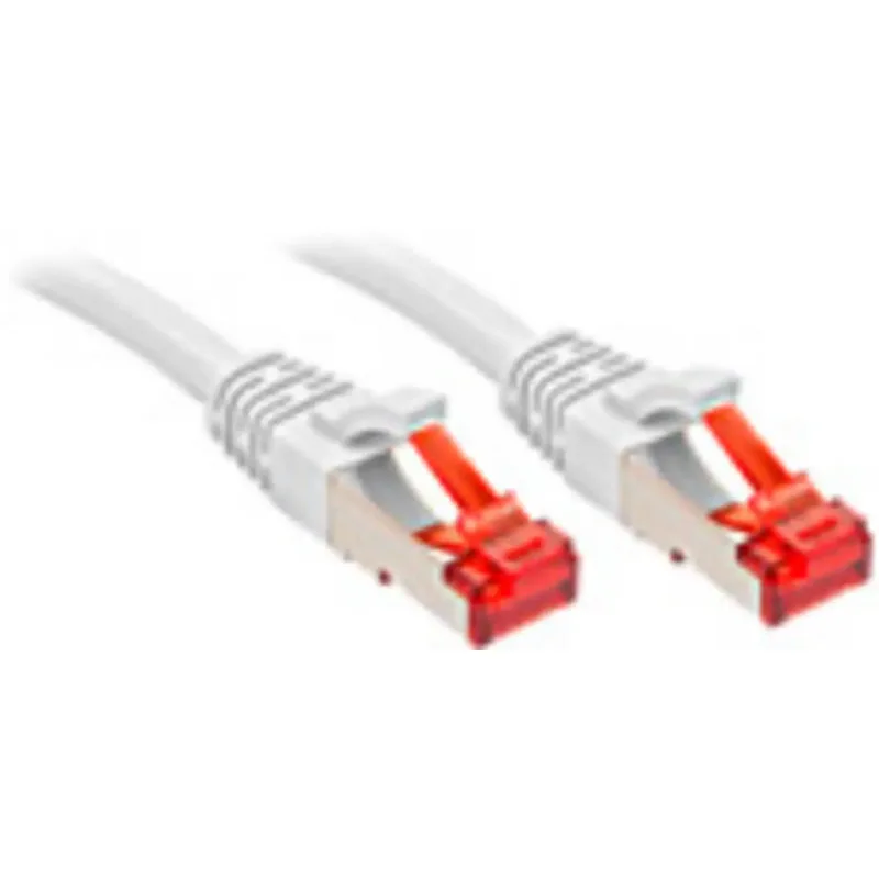 LINDY 47796 RJ45 Nätverkkabel, Patchkabel CAT 6 S/FTP 5.00 m Vit Skärmad 1 st
