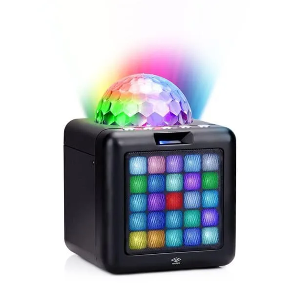 Trådlös karaokehögtalare med Bluetooth och LED-flame-effekt