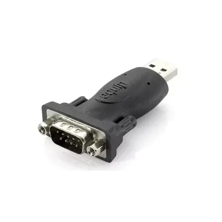 Equip 133382 könsbytare USB A till RS-232 Svart