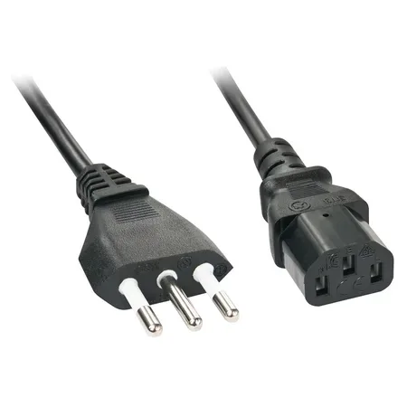 Lindy 30413 strömkabel CEI 23-16 till C13, 2 m, svart