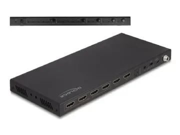 Delock Video-/ljudomkopplare HDMI 4K 60 Hz