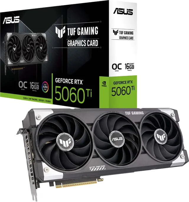 Asus GeForce RTX 5060 Ti TUF OC GAMING 8 GB GDDR7