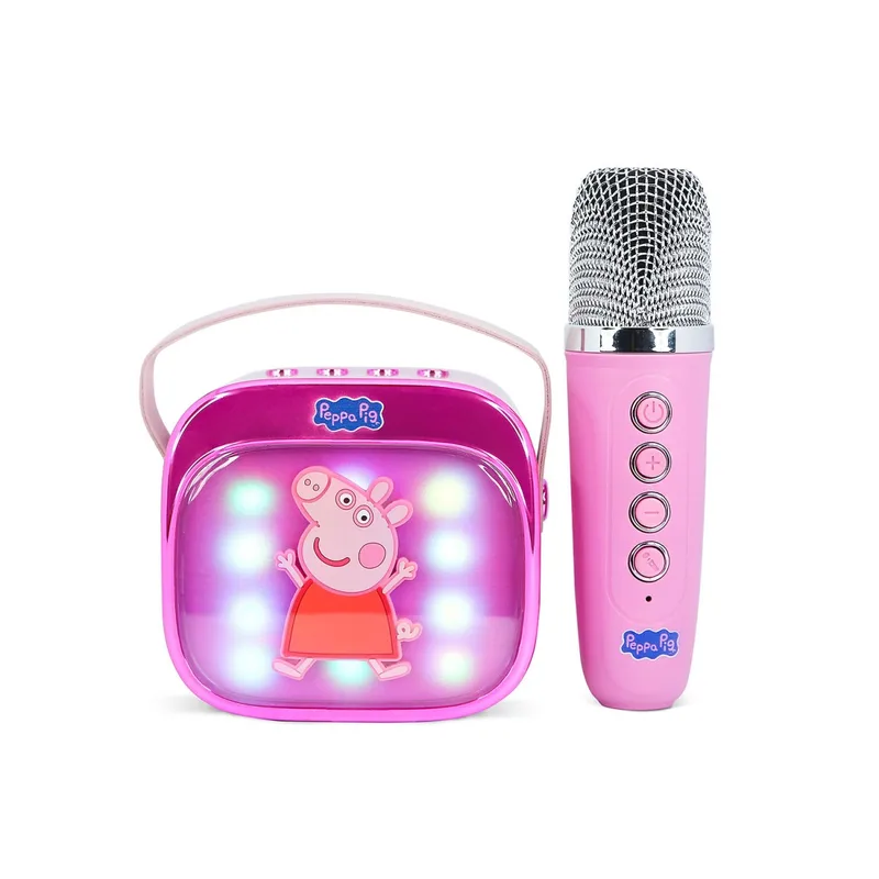 PEPPA PIG Karaoke Speaker Popsing Microphone LED