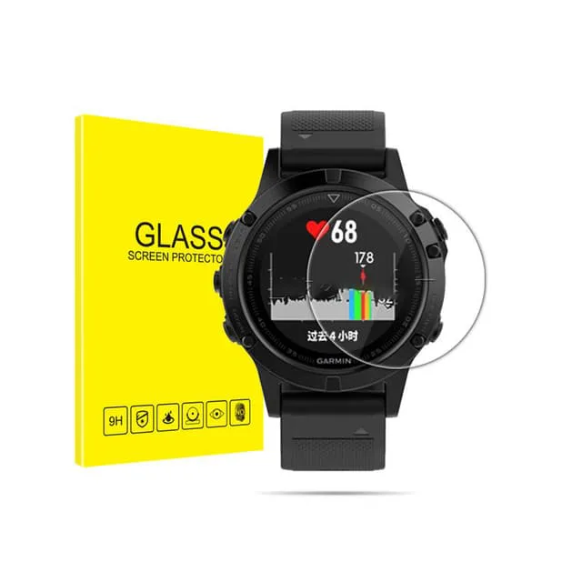 Skärmskydd i Härdat Glas för Smartwatch, 2-pack Garmin Fenix 5