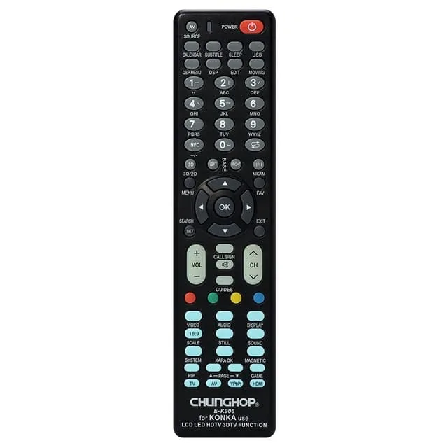 MTK TV-fjärrkontroll CHUNGHOP, ersättning för E-K906 till Konka TV