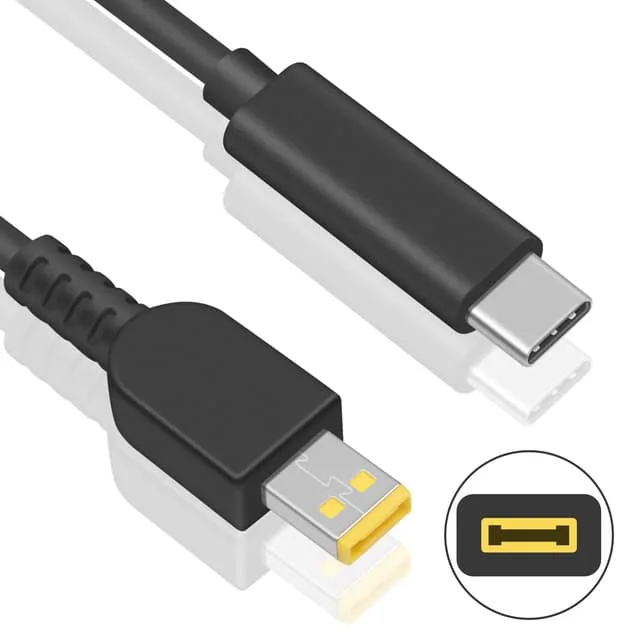 NÖRDIC USB-C till Lenovo Yellow Square kabel