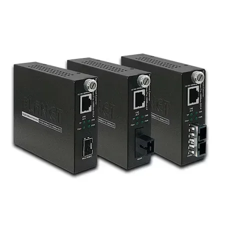 PLANET GST-805A mediekonverterare 2000 Mbit/s, svart