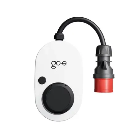 go-e Gemini flex vit, väggmonterad