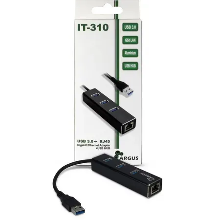 Argus IT-310 USB-hubb med nätverksport