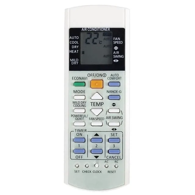 Fjärrkontroll Ersättning för A75C3706 Panasonic Air Conditioner