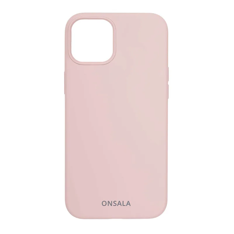 ONSALA iPhone 13 Mobilskal Silikon Sand Pink