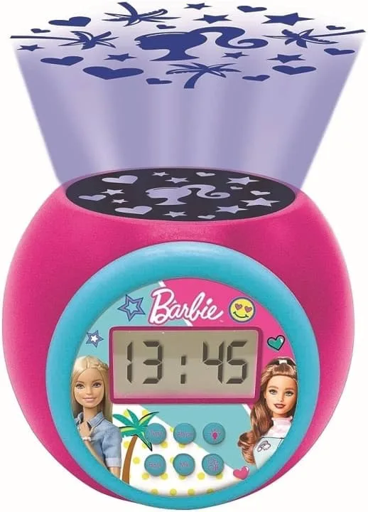 Lexibook Väckarklocka med projektor för Barbie