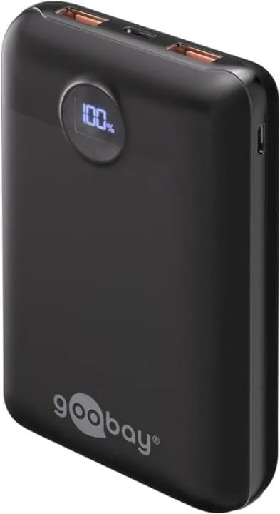 goobay Powerbank 20.000 mAh extremt kompakt powerbank