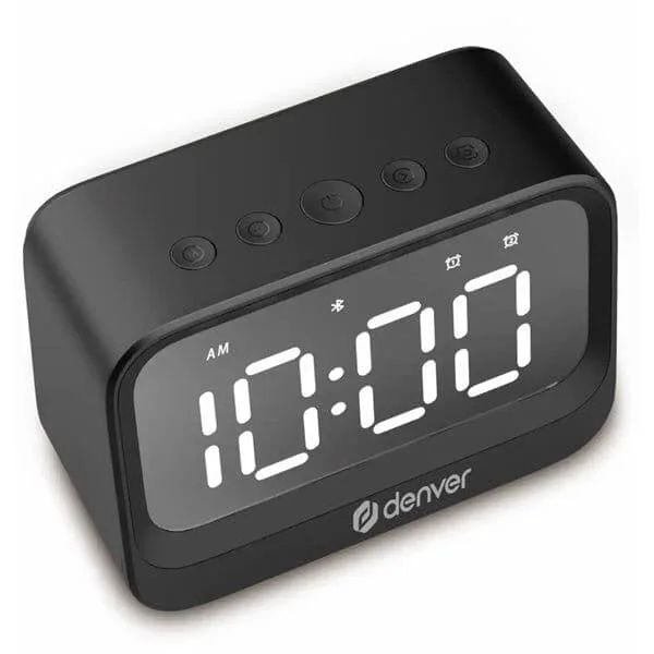 Denver EC-53B väckarklocka med Bluetooth 5.3-högtalare