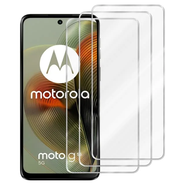 Cadorabo Motorola Moto G55 3x Skyddsglas Skyddsfilm