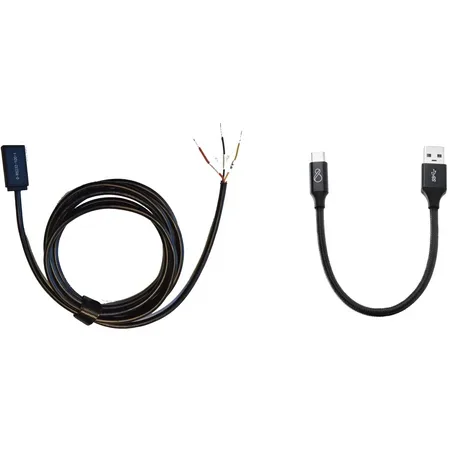 Ochno RS232-adapterkabel, USB-A till USB-C, 2 m, svart