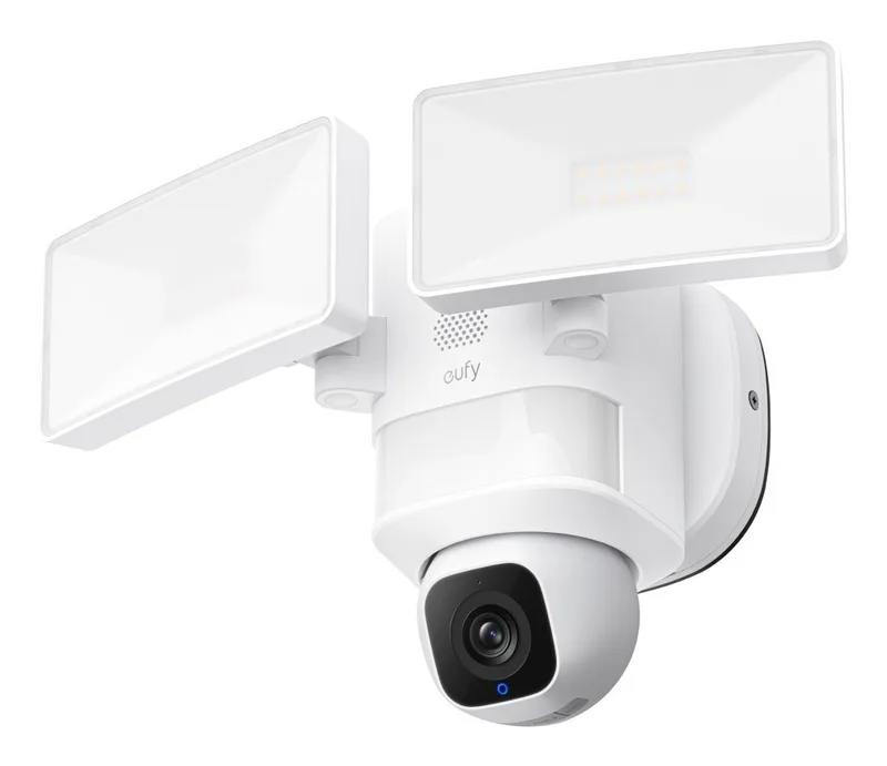 Eufy T8426321 Flodljuskamera E30 Utomhuskamera med 2000 lm flodljus, 2K, 360° panorering och lutning, IP65
