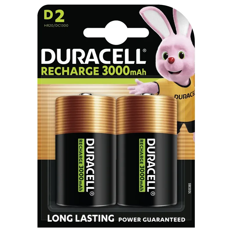 Duracell 055995 laddningsbart batteri D NiMH