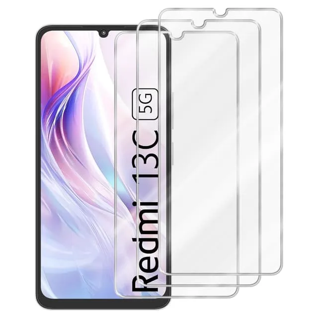 Cadorabo Xiaomi Redmi 13C 3x Skyddsglas Skyddsfilm