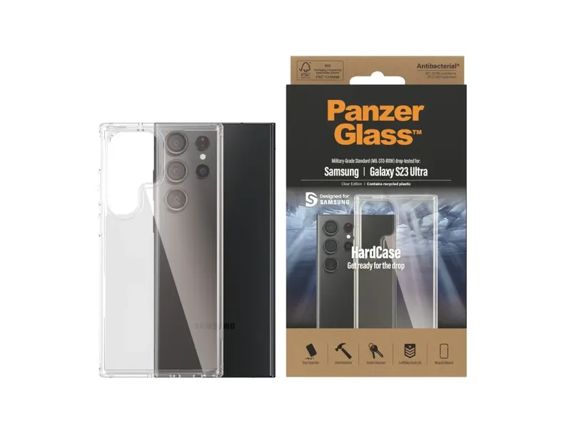 PanzerGlass HardCase till Samsung Galaxy S 2023 Ultra, transparent