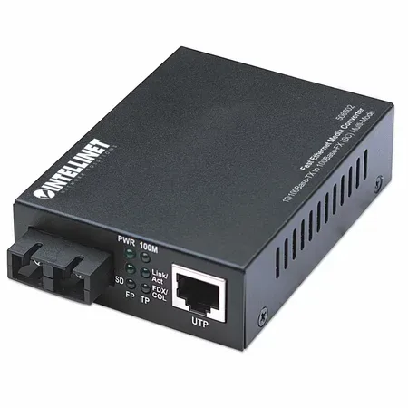 Intellinet Fast Ethernet mediekonverterare 10/100Base-TX till 100Base-FX (SC)