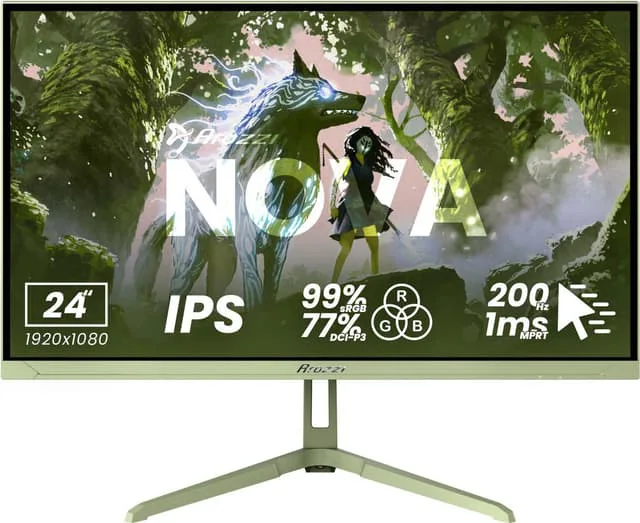 Arozzi Nova 24" FHD/IPS/200Hz/1ms gamingskärm (lila)