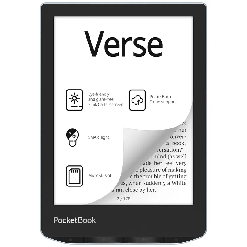 PocketBook Verse e-läsare, Bright Blue