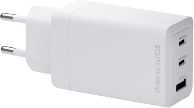 dBramante 65 W väggladdare (vit)
